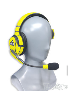 TS-046 3D Graphite Sticker (For Eartec ) 2pcs. 6Colors YELLOW