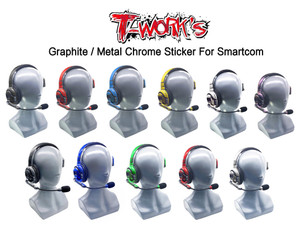 TS-054 3D Graphite Sticker (For Smartcom Headset) 2pcs. 6Colors RED TS-054 3D Graphite Sticker (For Smartcom Headset) 2pcs. 6Colors RED