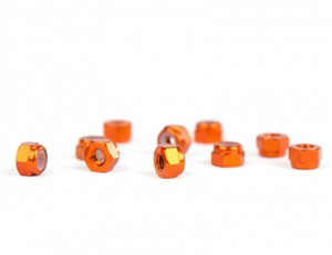 M3 Orange Aluminum Locknut | 10 Pack M3 Orange Aluminum Locknut | 10 Pack