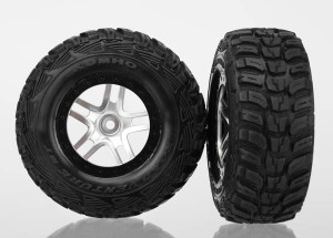 Satin Chrome & Black Wheels w/ S1 Kumho Tires (2) Satin Chrome & Black Wheels w/ S1 Kumho Tires (2)