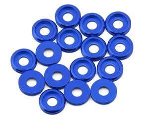 Team Brood 3mm 6061 Aluminum Button Head Washer (Blue) (16) Team Brood 3mm 6061 Aluminum Button Head Washer (Blue) (16)