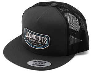 JConcepts 2025 Snapback Flatbill Hat (Grey) (One Size Fits Most)