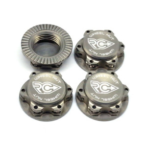 RC-Project 17mm Aluminum Serrated Fine Thread Wheel Nuts (4) (Grey) RC-Project 17mm Aluminum Serrated Fine Thread Wheel Nuts (4) (Grey)