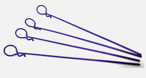 PURPLE BENT BODY CLIPS 122.6MM LONG 1.3MM WIRE