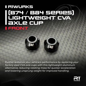 R1WURKS (B74 / B84 Series) Lightweight CVA axle cup, front R1WURKS (B74 / B84 Series) Lightweight CVA axle cup, front