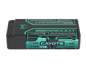 CAYOTE 2S 5500MAH 145C LCG SHORTY LIHV BATTERY W/5MM BULLETS