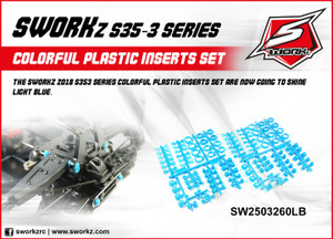 SWORKz Colorful Plastic Inserts Set (LB) (2 SET)
