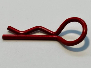 Assault RC Light Weight Bent Body Clips (Flat Red) (8pk)