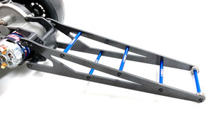 Assault RC Carbon Fiber Adjustable Street Eliminator Wheelie Bar (Slash/Bandit) (Blue)