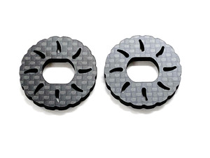 Assault RC Carbon Fiber Vented Brake Rotor Set (2pcs) for JQ Racing Black Edition