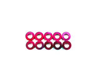 Assault RC Revolver M3x2mm Ball Stud Washer Set (Pink) (10)