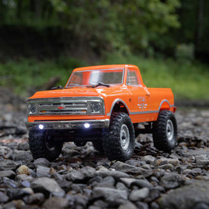 Axial 1/24 SCX24 1967 Chevrolet C10 4X4 RTR Brushed Rock Crawler (Battery & Charger Included), Orange