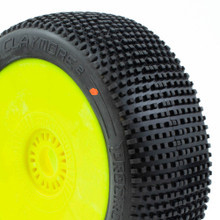ProCircuit Claymore V2 Buggy Tires (C3) Medium - Pre-Mounted (Yellow) (2)