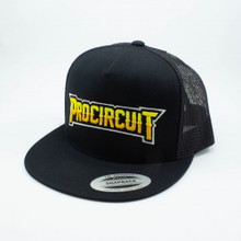 ProCircuit Original Snapback Retro Trucker Hat (Black) (Flat Bill)