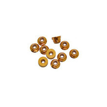 Ultimate Racing 3mm Aluminum Nylock Nut With Flange (Gold) (10pcs) (UR1503-G)