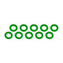 Ultimate Racing ALUMINUM SHIM (3X6X0.5MM) Green (10PCS)