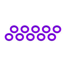 Ultimate Racing ALUMINUM SHIM (3X6X0.5MM) PURPLE (10PCS) (UR1504-P)