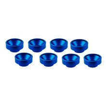 Ultimate Racing M3 ALUMINUM SERVO WASHER BLUE (8 PCS)