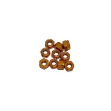 Ultimate Racing 3mm Aluminum Nylock Nut (Gold) (10pcs) (UR1502-G)