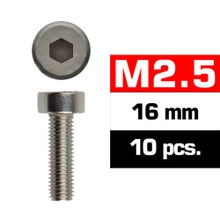 Ultimate Racing M2.5X16MM Cap Head Screws (10 PCS)