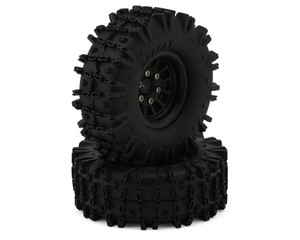 Redcat Ascent-18 Apex 1.3" Apex Pre-Mounted Tires (Black) (2) w/Beadlock Wheels