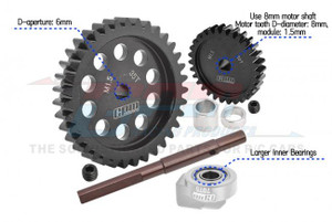 GPM TXM3035TS Precision 40Cr Spur and Motor Gears for Traxxas XRT 8S