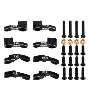 INJORA CNC Aluminum Flex Blades Suspension Travel Extension for 1/18 TRX4M Defender Bronco (4M-33)