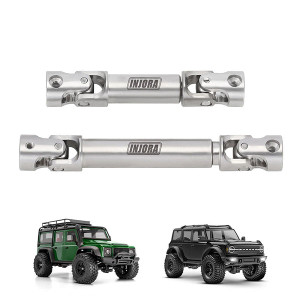 INJORA Stainless Steel Drive Shafts for 1/18 TRX4M Defender Bronco (4M-18)