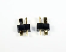 Assault RC Blacked Out High Current Plug (T-Plug) (2) (Male/Device)