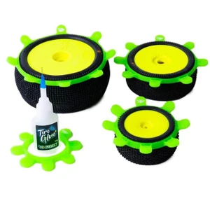 RC-Project 1/8 & 1/10 Tire Gluing Rubber Bands (Green)