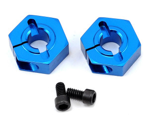 Team Associated 12mm Aluminum Front Clamping Wheel B4 Hex Set (Blue) (2) Team Associated 12mm Aluminum Front Clamping Wheel B4 Hex Set (Blue) (2)