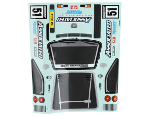 Team Associated Apex2 Sport A550 Decal Sheet Team Associated Apex2 Sport A550 Decal Sheet