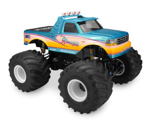 JConcepts 1993 Ford F-250 Monster Truck Body w/Racerback 2 & Visor (Clear) JConcepts 1993 Ford F-250 Monster Truck Body w/Racerback 2 & Visor (Clear)