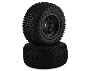 JConcepts Choppers Pre-Mounted Monster Truck Tires w/Hazard Wheel (Black) (2) (Platinum) JConcepts Choppers Pre-Mounted Monster Truck Tires w/Hazard Wheel (Black) (2) (Platinum)