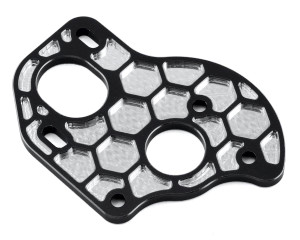 JConcepts B6.1/B6.1D Aluminum "3 Gear" Layback Honeycomb Motor Plate (Black) JConcepts B6.1/B6.1D Aluminum "3 Gear" Layback Honeycomb Motor Plate (Black)