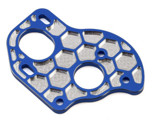 JConcepts B6.1/B6.1D Aluminum "3 Gear" Layback Honeycomb Motor Plate (Blue) JConcepts B6.1/B6.1D Aluminum "3 Gear" Layback Honeycomb Motor Plate (Blue)