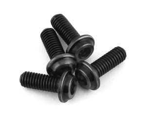 JConcepts 3x8mm "Top Hat" Titanium Screws (Black) (4) JConcepts 3x8mm "Top Hat" Titanium Screws (Black) (4)