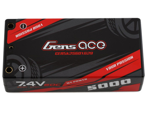 Gens Ace 2S LiPo Battery 60C (7.4V/5000mAh) GEA5K2S60X629