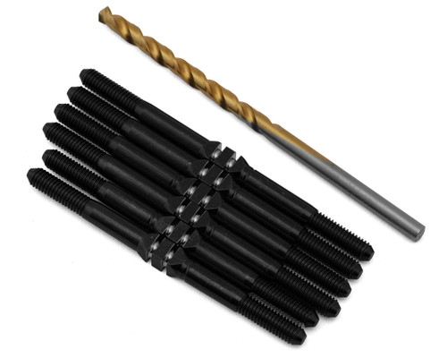 J&T Bearing Co. XRAY XB2 '23 Titanium "Milled'' XD Turnbuckles (Black)