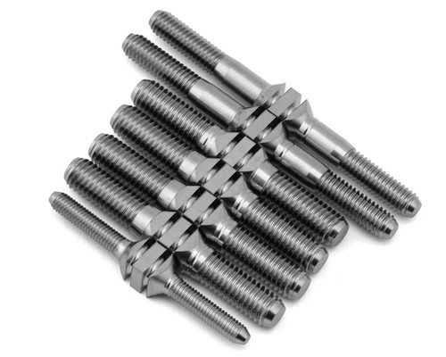 J&T Bearing Co. Kyosho MP10 TKi3 Titanium "Milled'' Turnbuckles (Natural)