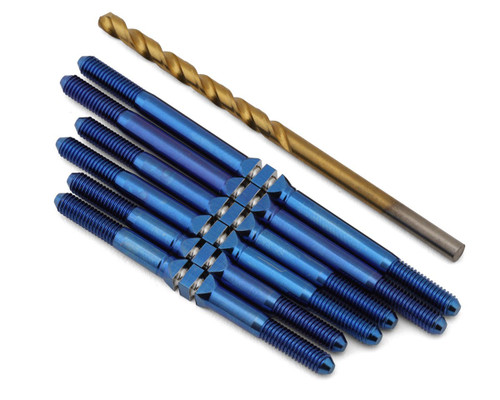 J&T Bearing Co. Custom Works Patriot Titanium "Milled'' XD Turnbuckles (Blue)