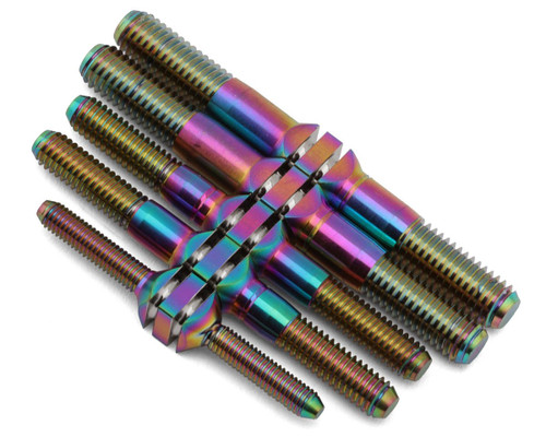 J&T Bearing Co. XRAY XB8/XB8E '23 Titanium "Milled'' Turnbuckles (Oil Slick)