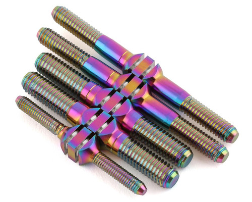 J&T Bearing Co. Mugen MBX8 Titanium "Milled" Turnbuckle Kit (Oil Slick)