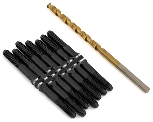 J&T Bearing Co. TLR 22X-4 Titanium "Milled" XD Turnbuckle Kit (Black)