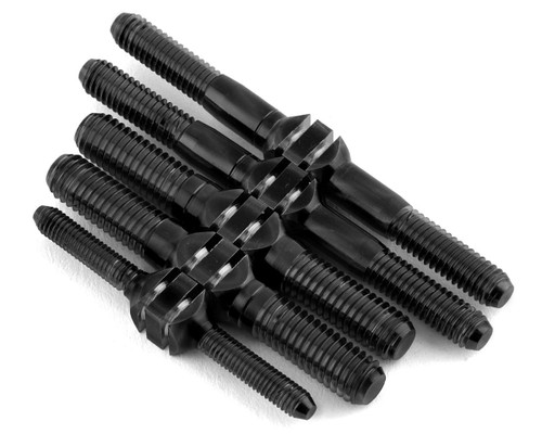 J&T Bearing Co. Mugen MBX8 Titanium "Milled" Turnbuckle Kit (Black)