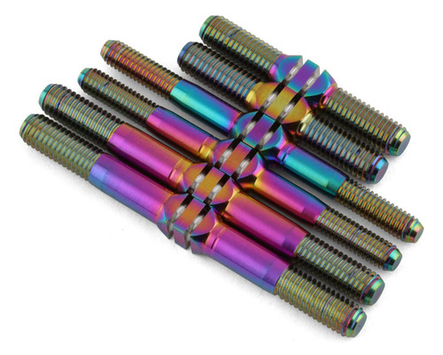 J&T Bearing Co. HB D8 Worlds Spec Titanium "Milled'' Turnbuckle Kit (Oil Slick)