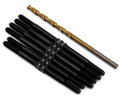 J&T Bearing Co. Associated T6.4 Titanium "Milled'' XD Turnbuckles (Black)