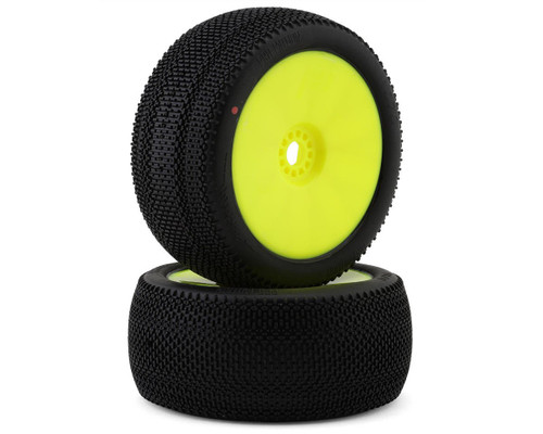 Pro-Motion Phantom Pre-Mounted 1/8 Buggy Tires (Yellow) (2) (Super Soft - Long Wear)