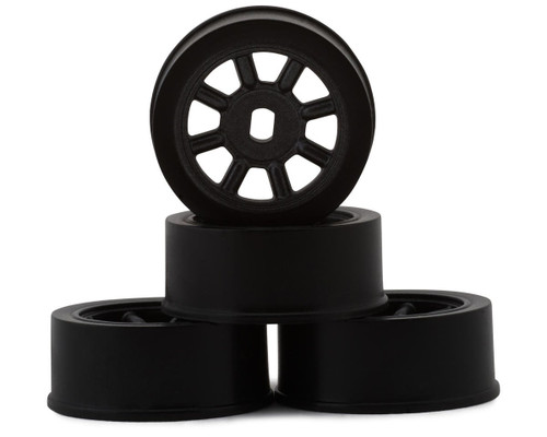 Kyosho AWD Watanabe Eight Spoke Wheels (Black) (4) (0mm Offset)