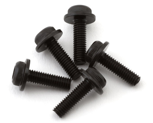 Kyosho 3x10mm Cap Head Flanged Screws (5)